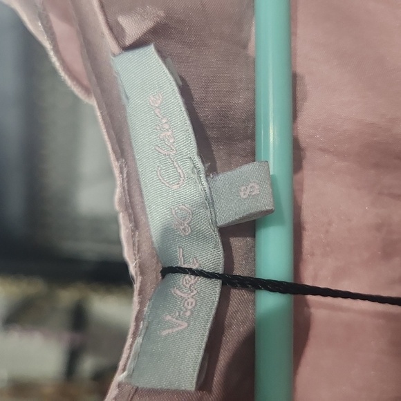 Violet Light Pink Ruffle Top Small - Picture 9 of 10